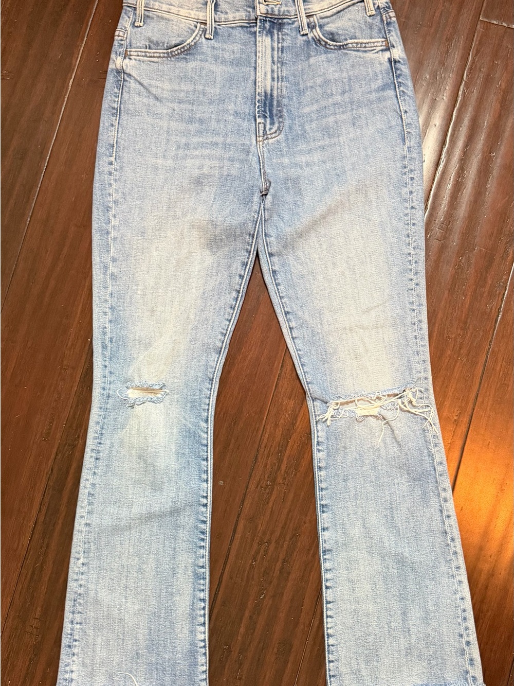 Mother Superior The Hustler Ankle Fray Crushing Hard Distressed Jeans 27 - Picture 2 of 7